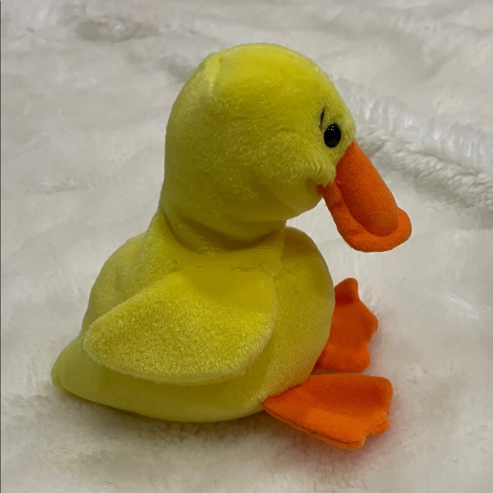 Ty Yellow and Orange Plush Duck